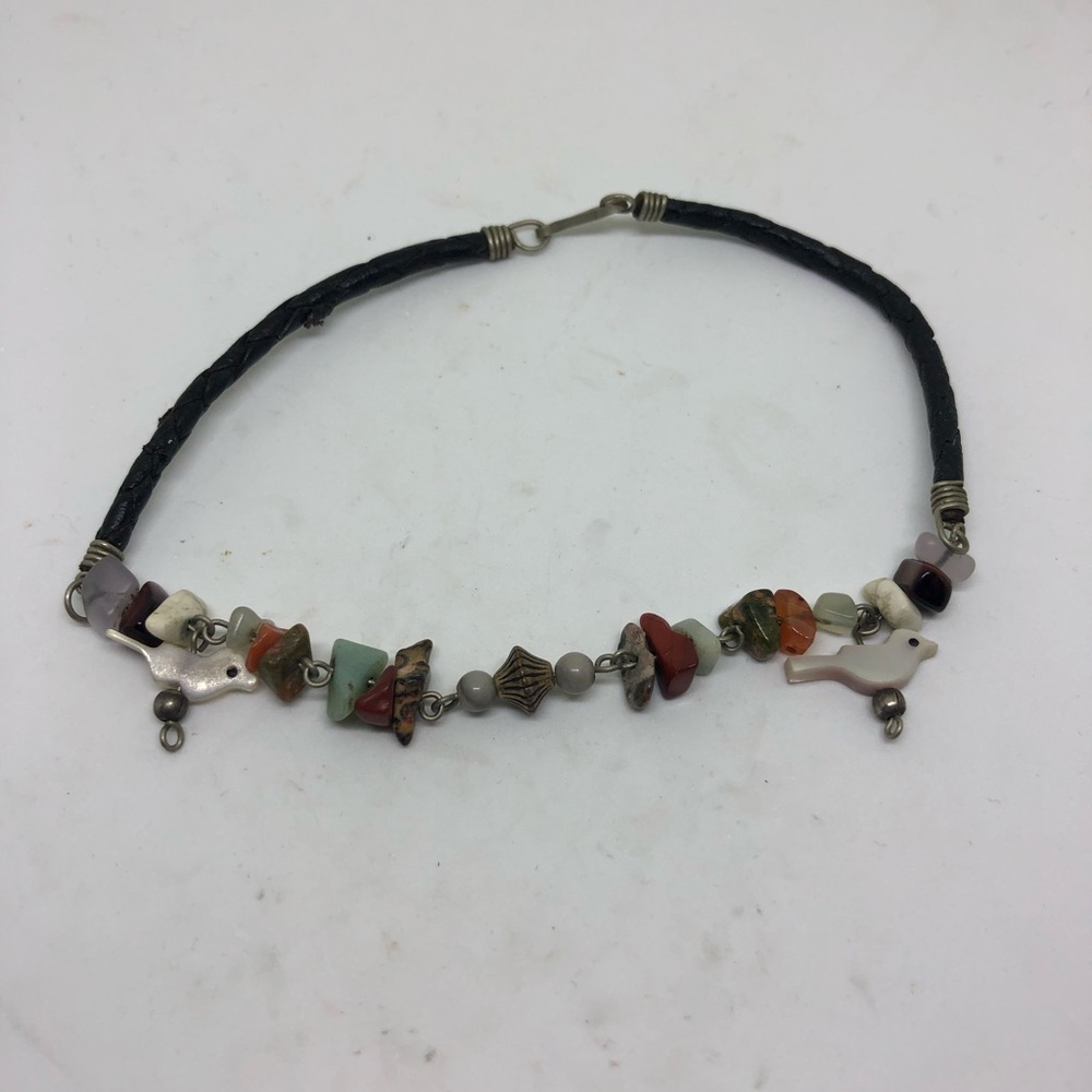 Native American style bird ankle bracelet